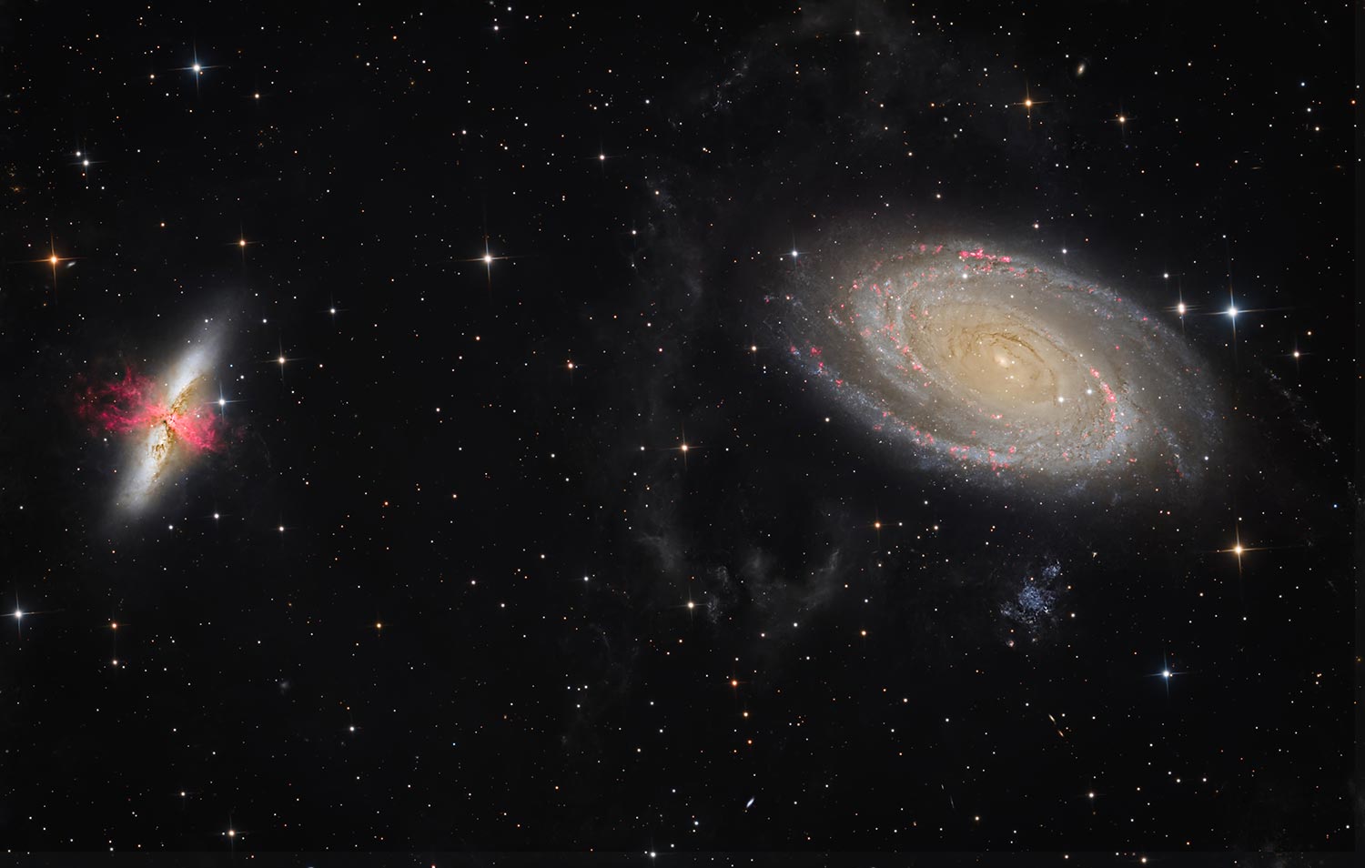 M81 e M82  Galassia di Bode e Sigaro
