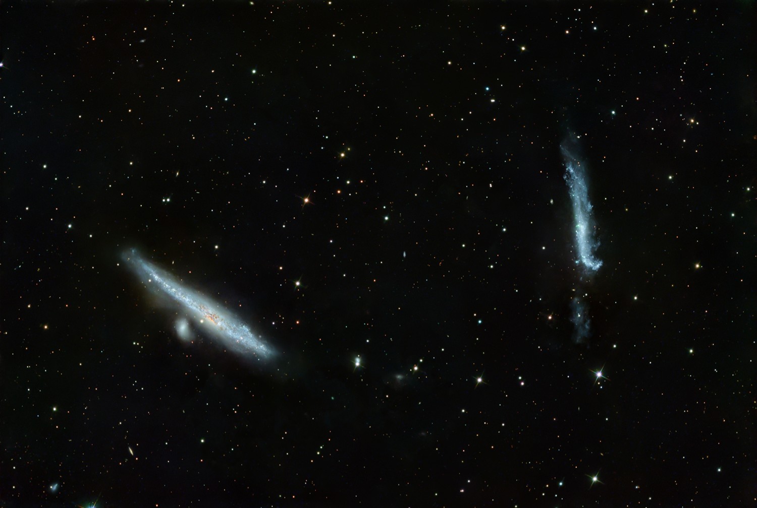 NGC4631-NGC4656 Galassia Balena e mazza da Hockey
