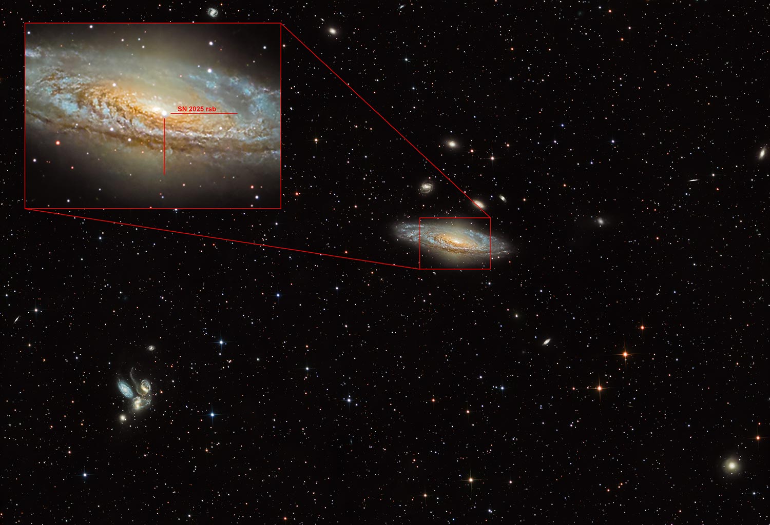 NGC7331 con Supernova SN-2025rsb