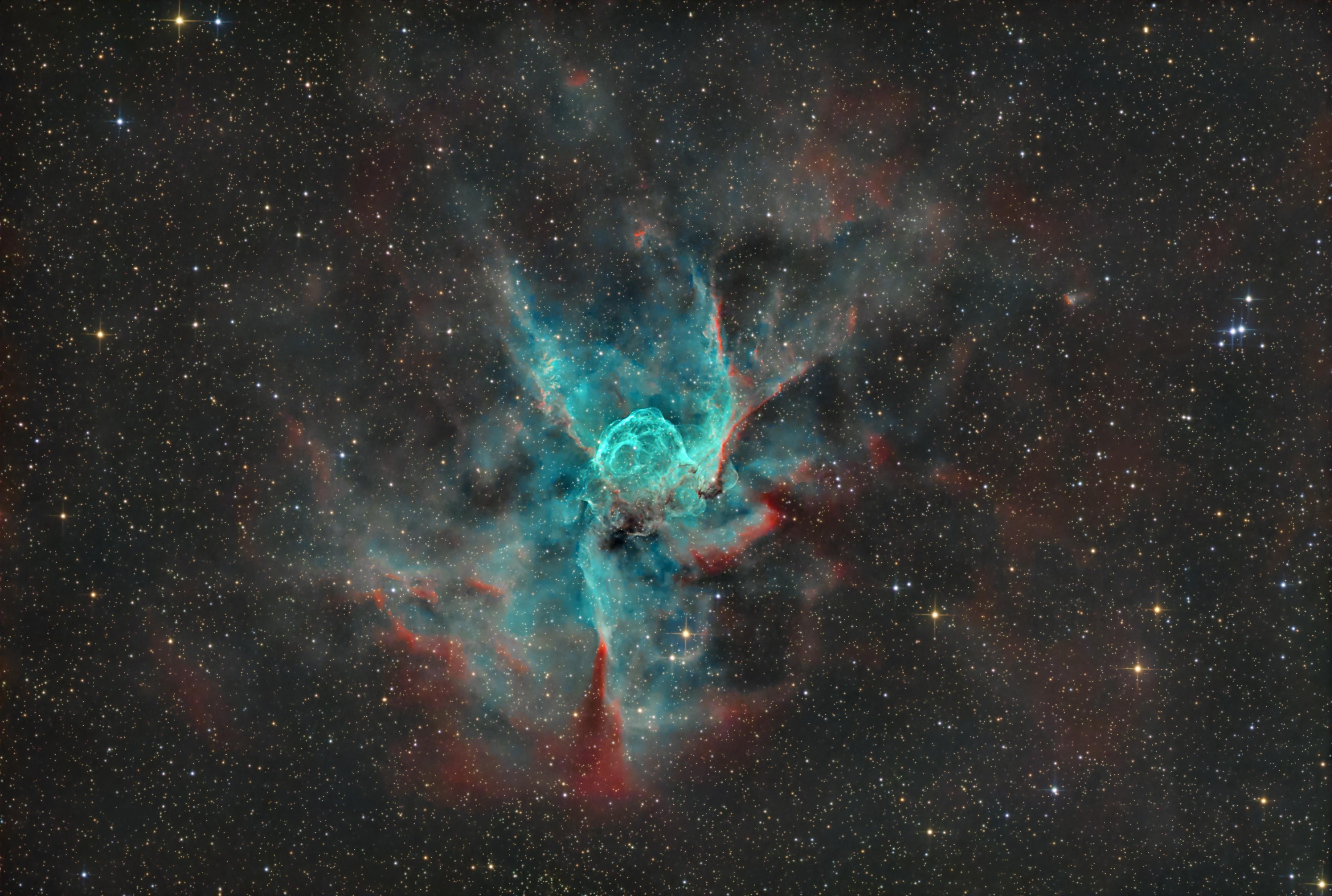 NGC2359 Nebulosa Elmetto di Thor