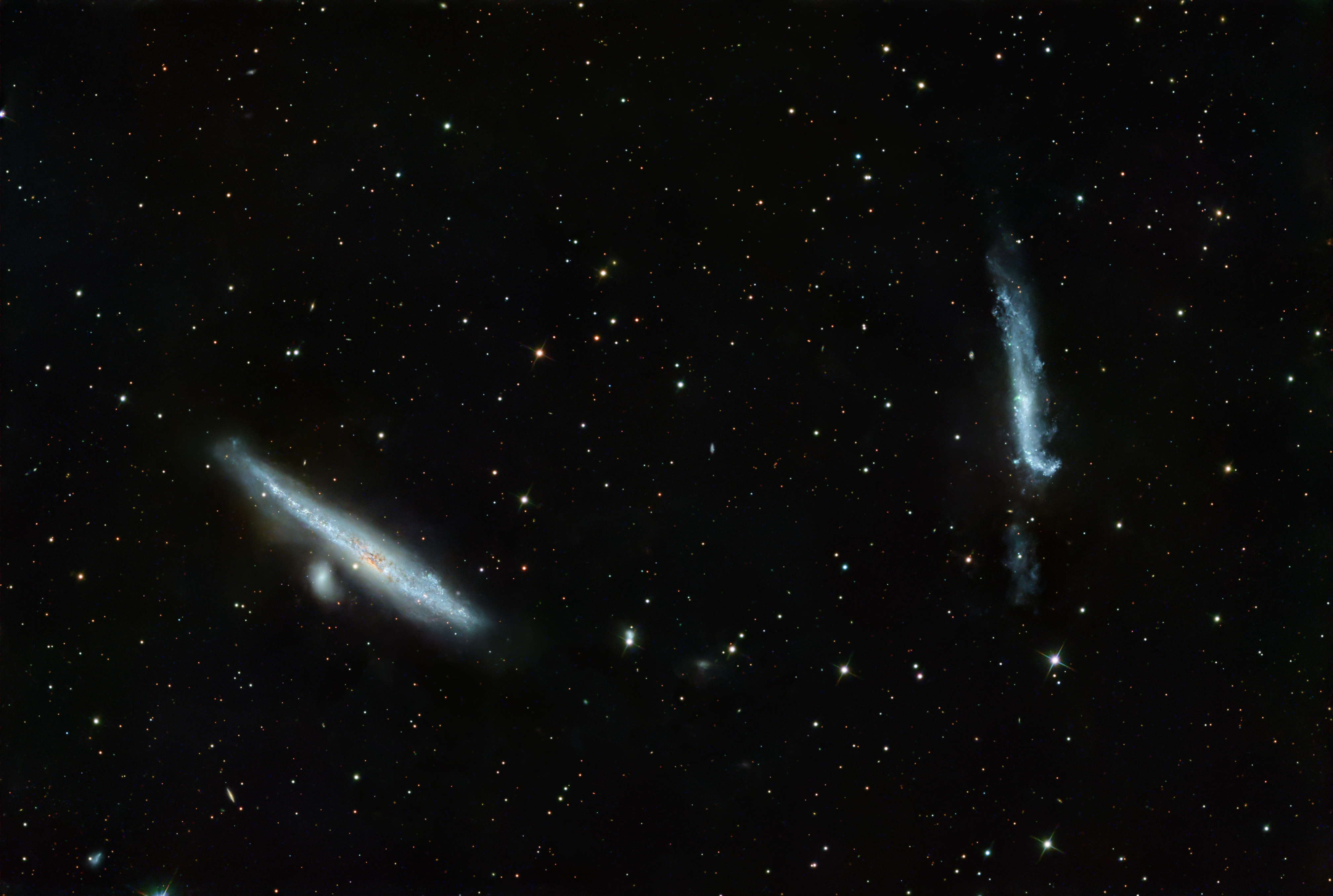 NGC4631-NGC4656 Galassia Balena e mazza da Hockey