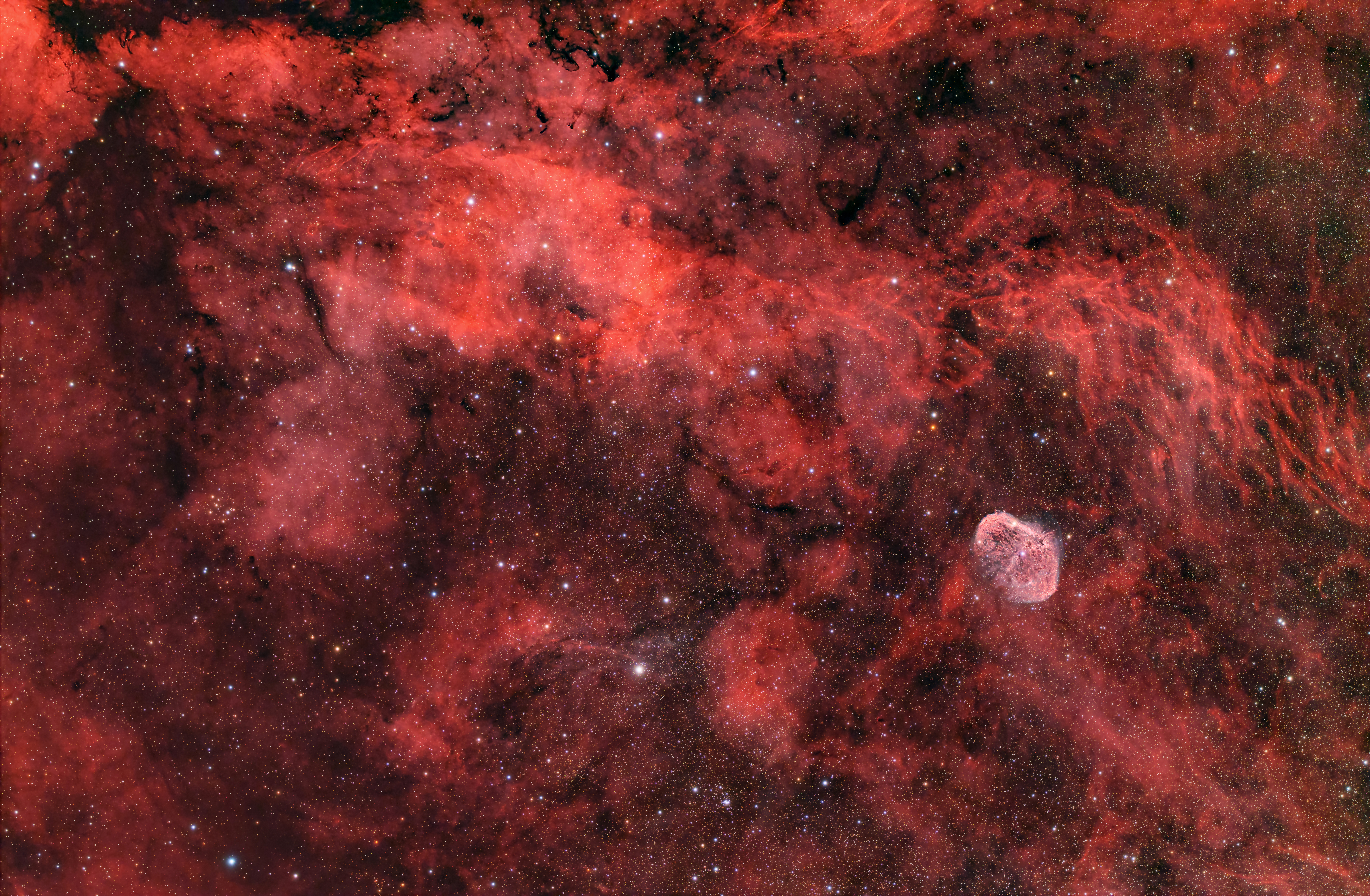 NGC6888 Crescent Nebula (campo largo)