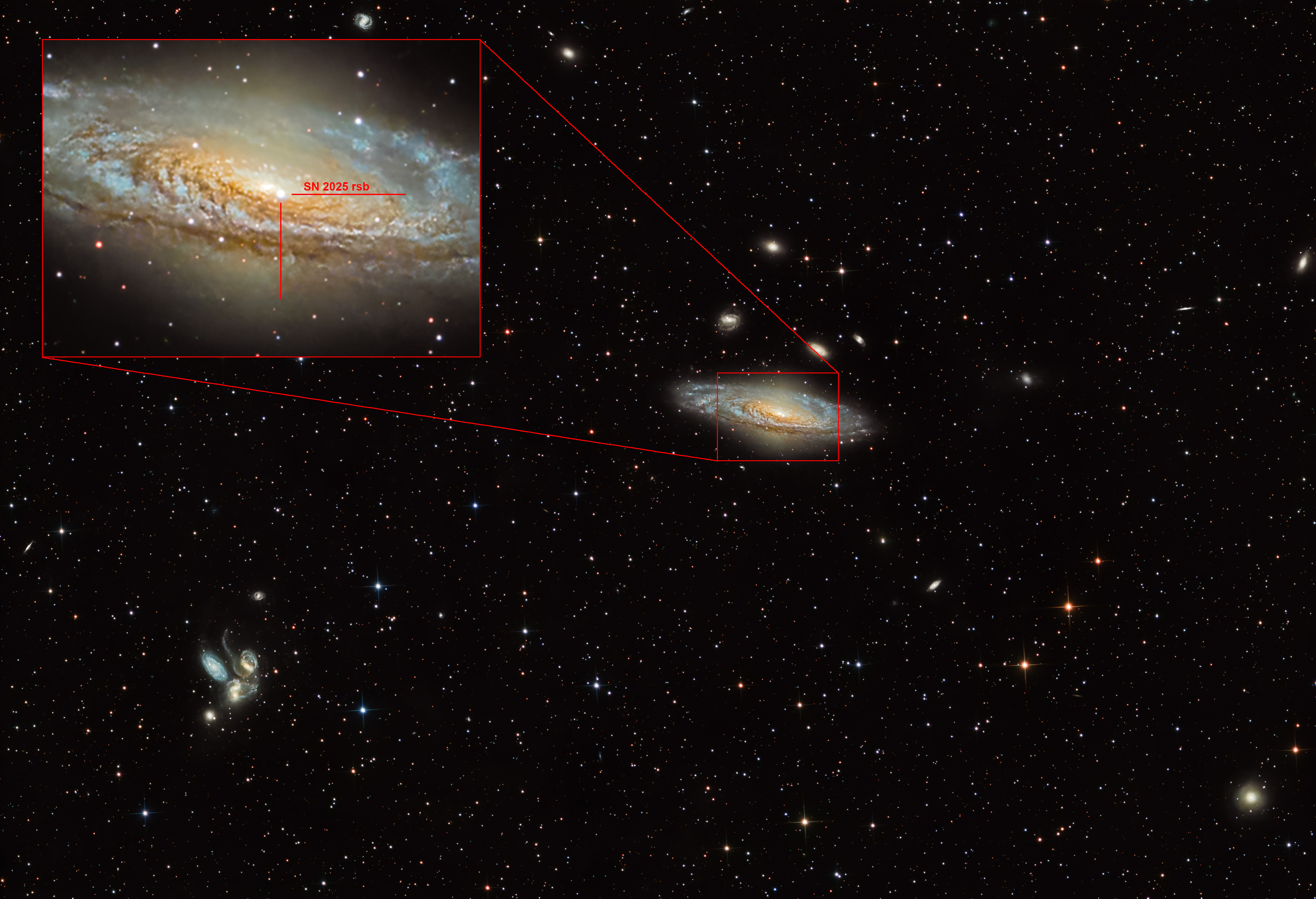 NGC7331 con Supernova SN-2025rsb