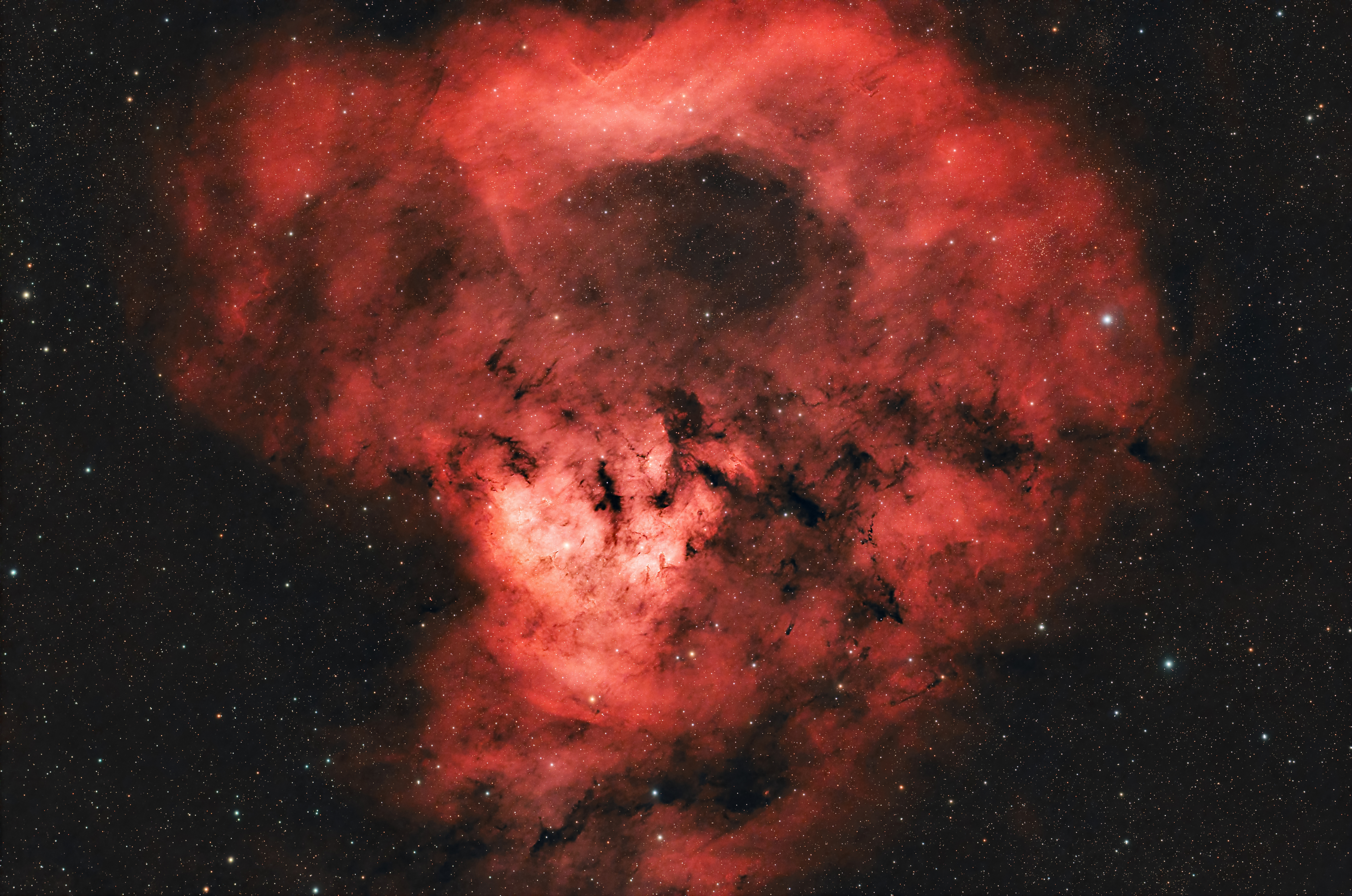 NGC7822 Nebulosa Teschio infuocato