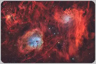 IC405 IC410 IC417 Nebulose in Auriga