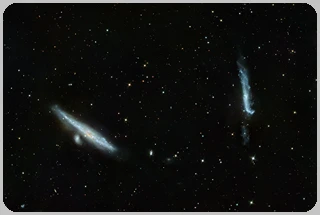 NGC4631-NGC4656 Galassia Balena e mazza da Hockey